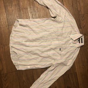 Faconnable medium shirt button down multi color